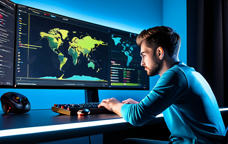 A focused professional gamer, a man in his late 20s, wearing a modest, stylish esports jersey. He is sitting at a sleek, minimalist desk in a modern gaming studio, intensely gazing at a holographic projection. The hologram displays intricate, abstract data visualizations of game statistics and interconnected 'buff' effects, glowing with soft, strategic light. The atmosphere is quiet and analytical, emphasizing deep thought. fully clothed, appropriate attire, perfect anatomy, correct proportions, natural pose, well-formed hands, natural body proportions, high-quality digital illustration, sharp focus, safe for work, appropriate content, professional.